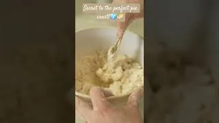 Thumbnail: Grate the Butter! The secret to flaky pie crust ice cold water & grated butter!  #piecrust #streusel