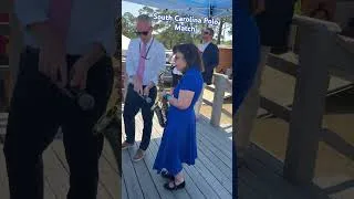 Thumbnail: I performed the National Anthem for a polo event with 2,000 or more people today 💙💙🎷
