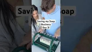 Thumbnail: Saving my (mostly) dead soap business - Day 3 #soapmaking #smallbusiness #startingover #soapcutting