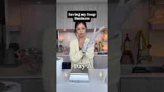 Thumbnail: Saving my (mostly) dead soap business - Day 2🤍 #soapbusiness #smallbusiness #startingover #soap