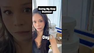 Thumbnail: Saving my (mostly) dead soap business - Day 1 🤍 #soapbusiness #smallbusiness #startingover #soap