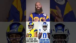 Thumbnail: Los Angeles Rams New Alternate Jerseys Review - Short