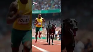 Thumbnail: Usain Bolt vs Racing Greyhound 🐾⚡