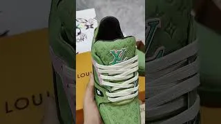 Thumbnail: Louis Vuitton new color green trainer #menswear #luxuryshoes #luxury #sneakers