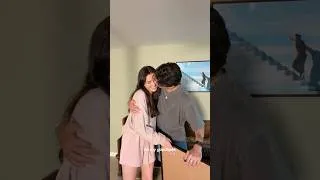 Thumbnail: surprising @gabrielconte with his very own movie poster 🥲 #shorts #couple #husband