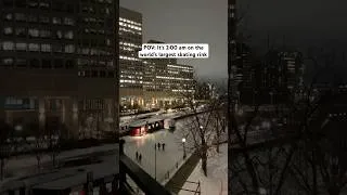 Thumbnail: This HAS to be the coolest free winter activity in the world ⛸️❄️🍁⁣ ⁣#canada #ottawa