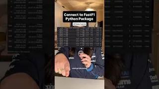 Thumbnail: Stop using BORING datasets and connect to FastF1 Python Package! 🏎️