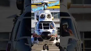 Thumbnail: Aerospatiale/Airbus AS332L1/H215 Super Puma Helicopter Taxiing & Takeoff