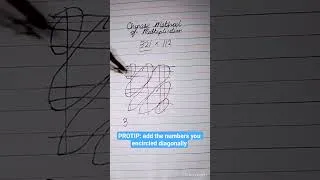Thumbnail: Chinese method of multiplication! You should learn this! #learning #maths #mathstricks