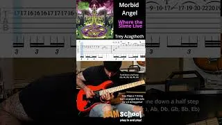 Thumbnail: Morbid Angel Where the Slime Live Guitar Solo with TAB (Trey Azagthoth)