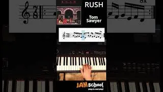Thumbnail: Rush Tom Sawyer Keyboard Solo (Geddy Lee) #shorts #rush
