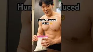 Thumbnail: Human body can produce butter 🤯#cooking #funny #korean #comedy