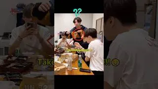 Thumbnail: Jungkook's angry when Jimin eats his corn dog!!😂💜 #jungkook #jimin #suga