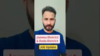 Thumbnail: Jammu District & Doda District | Fresh Job Update #jobs #jammukashmir