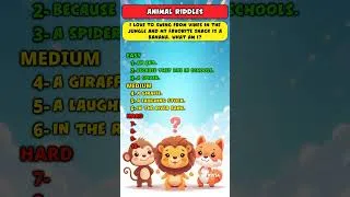 Thumbnail: Animal Riddles in English | Riddles with Answer | Logical riddles | Easy Riddles | #shorts #quiztime
