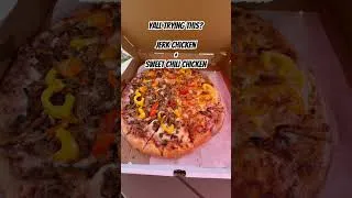 Thumbnail: Halal Jerk chicken pizza + sweet chili chicken