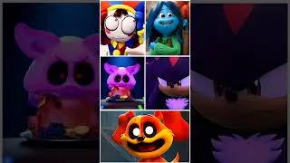 Thumbnail: Digital Circus_Ruby Gillman_Smiling Critters_Sonic___Coffin dance song(Cover) #shorts #short