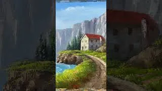 Thumbnail: Painting house in the cliff #art #painting