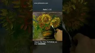 Thumbnail: How to Paint Sunflowers using Palette Knife?  #oilpaint #art #painting