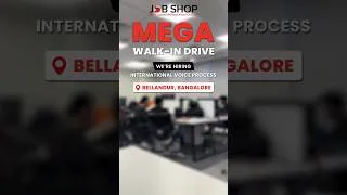 Thumbnail: Jobshop Walk-In | International Voice Process Jobs in Bangalore | ₹40K Salary