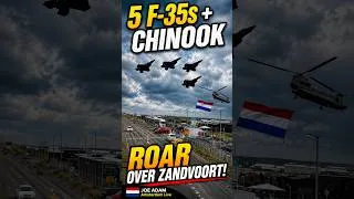 Thumbnail: SOUND OF POWER! 5 F-35s & Chinook ROAR Over Zandvoort! 🇳🇱