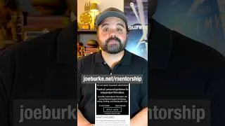Thumbnail: New Filmmaker Mentorship for independent filmmakers. 10 spots. Apply at joeburke.net/mentorship