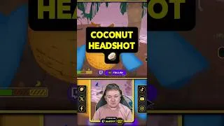 Thumbnail: Coconut headshot 🥥 #peak #shorts #streaming