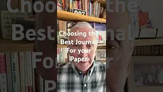 Thumbnail: Choosing the Best Journal for Your Paper #journalpublication #academicpublishing #peerreview