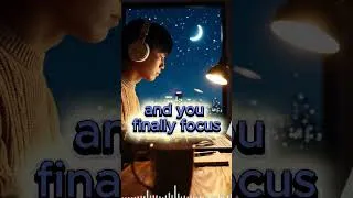 Thumbnail: it's 2AM and you finally focus 🌙 #ambientmusic #focus #lofi #relaxmusic  #ambient #beatstostudy