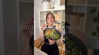 Thumbnail: High Protein Cottage Cheese Bowl. Save for your next lunch. #highproteinmeals #lunchideas #mealprep