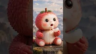 Thumbnail: Tiny Lychee Baby’s Magical World 🌸#viralshorts #ytshorts