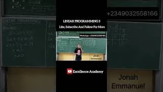 Thumbnail: How to draft linear programming equations from linear programming questions #linearprogramming