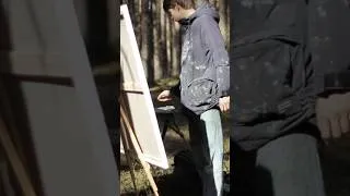 Thumbnail: Bringing the Forest to Life on a 110x140 Canvas #oilpainting #shorts