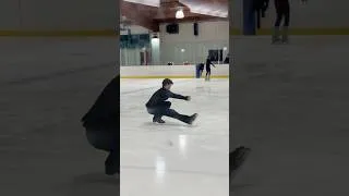 Thumbnail: Lower on my sit spin #figureskating #iceskating
