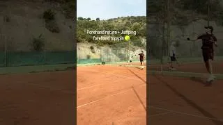 Thumbnail: Forehand Return + Jumping Forehand Topspin · Clay Court Tennis Training