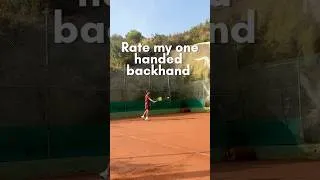 Thumbnail: One Handed Backhand · Rate My Technique | Clay Court Tennis