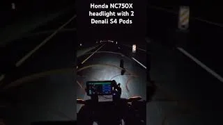 Thumbnail: Honda #nc750x 2022 OEM Headlights vs @DENALIElectronics S4 Pods #nightdrive #visibility