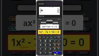 Thumbnail: SHARP EL-W516 / 506: Quadratic Equation Solver Hack! 🤯 #maths
