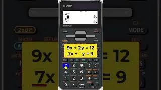 Thumbnail: SHARP EL-W: Solve System of Equations (EQN Mode) Hack! W516, W506 Calculator #maths #education