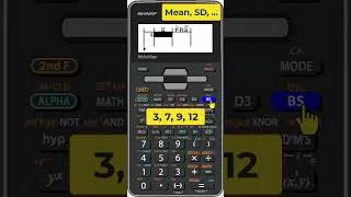 Thumbnail: SHARP EL-W: Get Mean, Median, & SD for Raw Data FAST!  #statistics #maths #education #probability