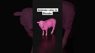 Thumbnail: Animating color changes in Blender is too easy #animation #blender #tutorial #shorts