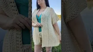 Thumbnail: Crochet a sweater with me #crochet #pattern #tutorial #cardigan #fyp #freepattern #sizeinclusive