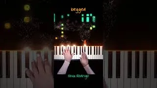 Thumbnail: Olivia Rodrigo - begged Piano Cover #begged #OliviaRodrigo #PianellaPianoShorts