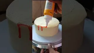 Thumbnail: Cake Drips in Cake Decorating Techniques #cake #shortsfeed #cakes #birthdaycake #buttercream