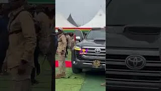 Thumbnail: Watch as President John Mahama arrives in the Volta Region to begin his "Resetting Ghana" tour