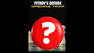 Thumbnail: Petrov's Defense Opening Trap for BLACK!!  #chess #petrov'sdefense #openingtraps