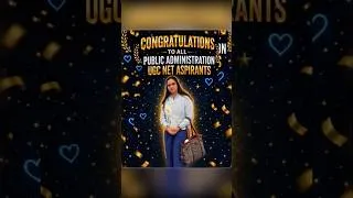 Thumbnail: UGC NET Public Administration Result 🔥 Congratulations to All NET/JRF Aspirants #shorts #shortsfeed