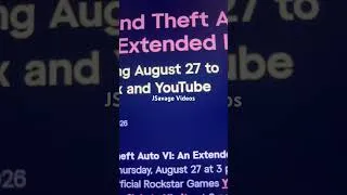Thumbnail: Grand Theft Auto VI An Extended Look Coming Today