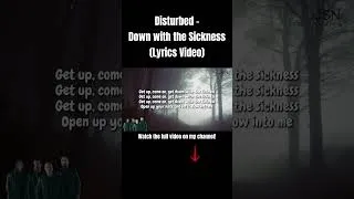 Thumbnail: Disturbed - Down with the Sickness (Lyrics Video) Check Out Now! #lyrics #disturbed