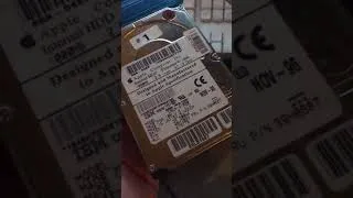 Thumbnail: PowerBook 1400c hard drive freaking out.